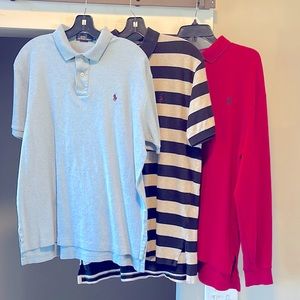 (3) polo by Ralph Lauren Large shirts